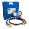 Kit de Manifold Profissional Eos com Mangueira de 1,2m para R22/r134a/407com410a e Maleta - - 1