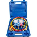 Ver imagem 2 de Kit de Manifold Profissional Eos com Mangueira de 1,2m para R22/r134a/407com410a e Maleta -