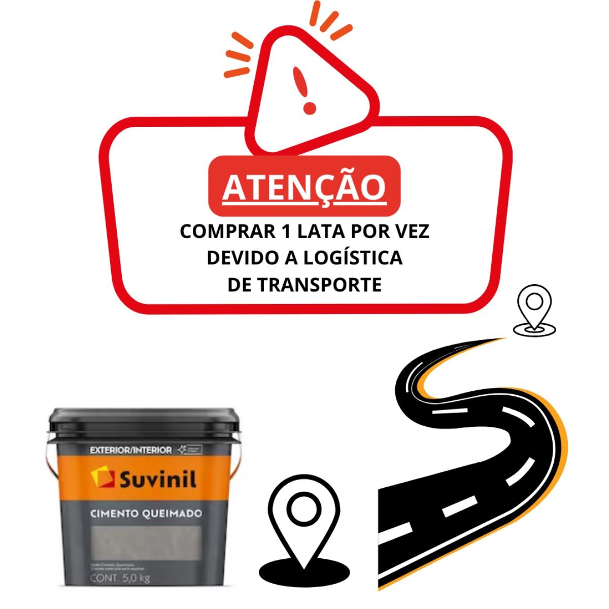 Cimento Queimado Túnel de Concreto 5kg | Suvinil Bases - 5