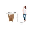 Ver imagem 6 de Conjunto: Mesa Sala Jantar Vértice C/ Tampo Reto Madeirado C/ Vidro 90x90cm e 4 Cadeiras Vita