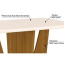 Ver mais imagens de Conjunto: Mesa Sala Jantar Vértice C/ Tampo Reto Madeirado C/ Vidro 90x90cm e 4 Cadeiras Vita