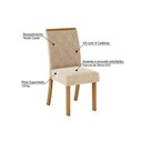 Ver imagem 4 de Conjunto: Mesa Sala Jantar Vértice C/ Tampo Reto Madeirado C/ Vidro 90x90cm e 4 Cadeiras Vita