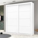 Ver imagem 4 de Guarda-Roupa Casal 2 Portas de Correr com Espelho Branco Ártico - Soberano/Zanzini