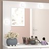Penteadeira Camarim Com Espelho 90 cm PC17 Branco Fell - 6