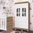 Ver imagem 1 de Guarda-Roupa Katatau 2 Portas e 3 Gavetas Reller Branco Brilho/ Mezzo Fosco