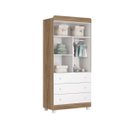 Ver imagem 3 de Guarda-Roupa Katatau 2 Portas e 3 Gavetas Reller Branco Brilho/ Mezzo Fosco
