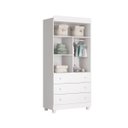 Ver imagem 3 de Guarda-Roupa Katatau 2 Portas e 3 Gavetas Reller Branco Brilho