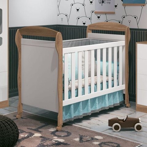 Berço Sofá Cama Danny Reller Branco Fosco/ Mezzo Fosco