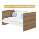 Ver imagem 3 de Berço Sofá Cama Katatau Reller Branco Brilho/ Mezzo Fosco