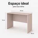 Ver imagem 3 de Escrivaninha Arizona Bancada de 115 cm e Chapa 15 mm com Revestimento Melamínico BP - Benetil