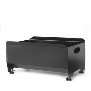 Caixa Suporte Porta Lenha - Aço -P/ Lareira Master - Preto