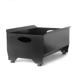 Caixa Suporte Porta Lenha - Aço -P/ Lareira Master - Preto - 2