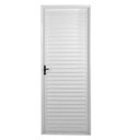 Ver imagem 1 de Porta de Giro Alumínio Branco Palheta Veneziana Ventilada Maxx - 210x80 - Esquerda