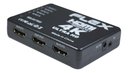 Ver imagem 5 de Switch Hdmi Adaptador Hub 5x1 Splitter 4k Com Controle