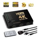Ver imagem 7 de Switch Hdmi Adaptador Hub 5x1 Splitter 4k Com Controle