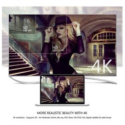Switch Hdmi Adaptador Hub 5x1 Splitter 4k Com Controle - 8