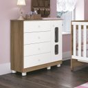 Ver imagem 5 de Quarto de Bebê Completo Katatau Reller Branco Brilho Mezzo Fosco
