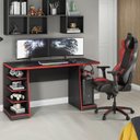 Ver imagem 1 de Mesa para Computador Gamer xp Preto Vermelho Nt2020