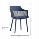 Ver imagem 2 de Cadeira Rivatti Marcela Azul Marinho