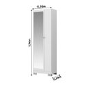 Ver imagem 6 de Armário Multiuso com 2 Portas com Espelho (547) Carraro Branco