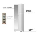 Ver imagem 5 de Armário Multiuso com 2 Portas com Espelho (547) Carraro Branco
