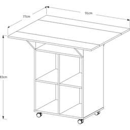 Mesa Annie de Jantar Cor Preto - 6