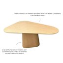 Ver imagem 2 de Mesa de Jantar Emma 4 Lugares Orgânica MDF 160x110cm Amadeirado