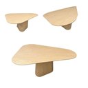 Ver imagem 1 de Mesa de Jantar Emma 4 Lugares Orgânica MDF 160x110cm Amadeirado