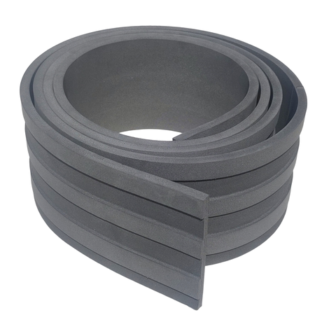 Painel Ripado Decorativo Quarto Eva Autocolante 10cm - 2,5m Cinza