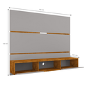 Ver imagem 5 de Painel para Tv Âmbar Off White com Naturalle Ripado – Bechara