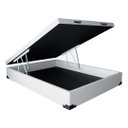 Ver imagem 1 de Cama Box Baú Casal Branco Sintético Premium 188x138