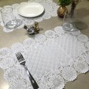 Ver imagem 2 de 4 Jogo Americano Rendado Girassol Plástico 4 Lugares 30x46