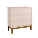 Ver imagem 5 de Quarto de Bebê Berço Evolution + Cômoda 3 Gavetas Classic Rosa Madeira