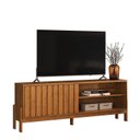 Ver imagem 2 de Rack para Tv até 75 Polegadas Bancada New Aurora Marrom Canela