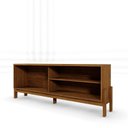 Ver imagem 5 de Rack para Tv até 75 Polegadas Bancada New Aurora Marrom Canela
