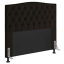 Ver imagem 1 de Cabeceira Cama Box Casal Itália 140 Cm Suede Cor Marrom