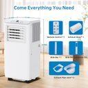 Ver imagem 7 de Takywep Ar-condicionado Portátil 8.000 Btu 3 em 1 Branco