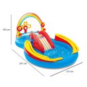 Ver imagem 4 de Piscina Infantil Inflável Escorregador Arco Iris 227 Litros Intex com Bomba de Ar Manual