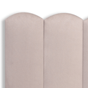 Ver imagem 4 de Cabeceira Casal Modulada Nuvem Cama Box Suede Creme