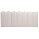 Ver imagem 3 de Cabeceira Casal Modulada Nuvem Cama Box Suede Creme