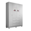 Ver imagem 1 de Guarda Roupa Infantil 4 Portas Cadu 100% MDF - Belloca Decor