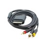Cabo Xbox 360 e Slim Av Rca Áudio Vídeo Cabo 1,83m Microsoft - 1