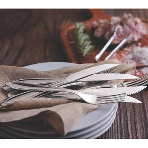 Faqueiro 100 Peças Laguna Aço Inox Tramontina Facas Churrasco Brilho Detalhes no Cabo