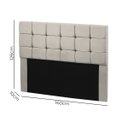 Ver imagem 4 de Cabeceira Julia 1,60 Queen Veludo - Star Confort
