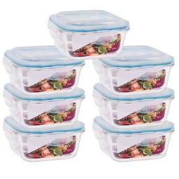 7 Un Pote Hermético de Vidro 520ml Ideal P/ Marmita Fitness - 1