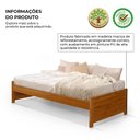 Ver imagem 2 de Cama Solteiro com Colchão Madeira Maciça Gabrieli Mona Vintage Retrô Reforçada Alta Qualidade Imbuia