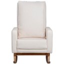 Ver imagem 3 de Poltrona de Amamentação com Balanço Base Nina Noah D02 Bouclê Off White B-114 - Lyam Decor