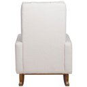 Ver mais imagens de Poltrona de Amamentação com Balanço Base Nina Noah D02 Bouclê Off White B-114 - Lyam Decor