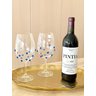 Taças de Cristal Vinho 580 Ml Bohemia Titanium Decorado com Mini Gemas 2 Un - 2