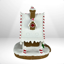 Casa Doce Vermelha e Branca 15cm com Leds - 3